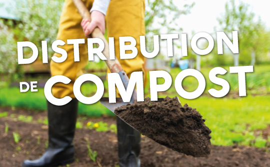 Distribution de compost d'automne