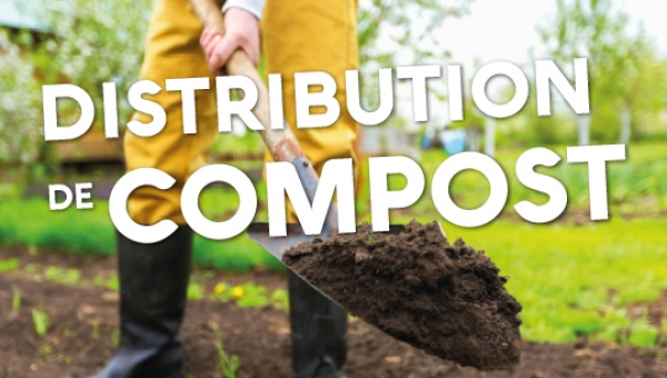 Distribution de compost d'automne