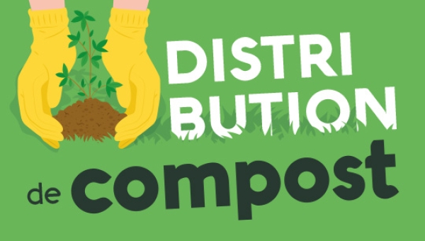 Distribution de compost d'automne